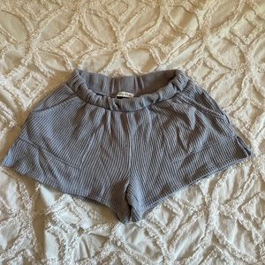 High Waisted Waffle Shorts